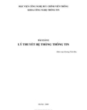 Bài giảng Lý thuyết hệ thống thông tin - Dương Trần Đức (biên soạn)