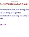 Bài giảng Nghiệp vụ ngân hàng thương mại: Chương 7 - TS. Nguyễn Quốc Khánh