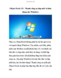 Object Dock 2.0 - Thanh công cụ đẹp mắt và hữu dụng cho Windows- P1