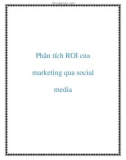 Phân tích ROI của marketing qua social media