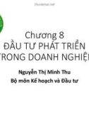 Bài giảng Nguyên lý đầu tư: Chương 8 - Nguyễn Thị Minh Thu