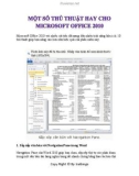 thủ thuật dành cho Microsoft Word 2010 part 2