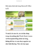 Khôi phục hình ảnh trong Microsoft Office bị lỗi