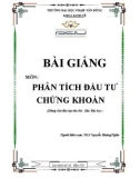 Bài giảng Phân tích đầu tư chứng khoán - ĐH Phạm Văn Đồng