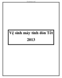 Vệ sinh máy tính đón Tết 2013