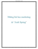 Những bài học marketing từ 'Arab Spring'