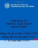 Bài giảng Pháp luật về Thuế và kế toán thuế: Chương 4 - TS. Đào Nhật Minh