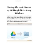 Hướng dẫn tạo ổ đĩa ánh xạ tới Google Drive trong Windows