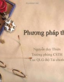 Bài giảng Phương pháp thu nhập - Nguyễn Duy Thiện