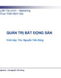 Bài giảng Quản trị bất động sản