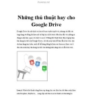 Những thủ thuật hay cho Google Drive