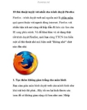 10 thủ thuật tuyệt vời nhất cho trình duyệt Firefox