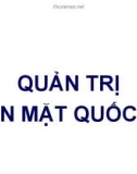 Bài giảng Quản trị tiền mặt quốc tế