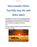 Macromedia Flash: Tạo hiệu ứng cho ảnh thiên nhiên