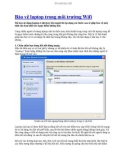 Cách bảo vệ laptop trong môi trường Wifi