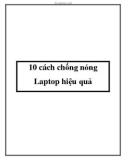 10 cách chống nóng Laptop hiệu quả