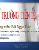 Bài giảng học môn Thị trường tài chính