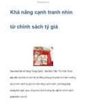 Khả năng cạnh tranh nhìn từ chính sách tỷ giá