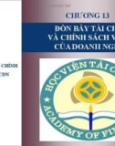 Bài giảng Tài chính doanh nghiệp: Chương 13 - Học viện Tài chính