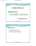 Bài giảng Tài chính doanh nghiệp - Chương 2: Định giá cổ phiếu thị trường (ThS. Nguyễn Thị Kim Anh)