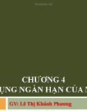 Bài giảng Nghiệp vụ ngân hàng thương mại: Chương 4 - GV.Lê Thị Khánh Phương