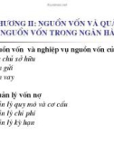 Bài giảng Ngân hàng thương mại: Chương 2