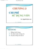 Bài giảng Tài chính doanh nghiệp - Chương 3: Chi phí sử dụng vốn (ThS. Nguyễn Thị Kim Anh)