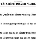 Bài giảng Tài chính doanh nghiệp: Chương 6 - Học viện Tài chính