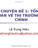 Bài giảng Chuyên đề Tổng quan thị trường tài chính - Lê Trung Hiếu