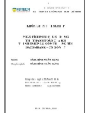 Khoá luận tốt nghiệp: Phân tích nhu cầu sử dụng thẻ thanh toán của KH tại NH TMCP Sài Gòn Thương tín Sacombank - CN Gò Vấp