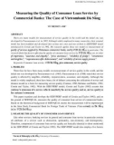 Measuring the quality of consumer loan service by commercial banks: The case of Vietcombank Đà Nẵng