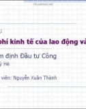 Bài giảng Thẩm định đầu tư công (2016): Bài 11 - Nguyễn Xuân Thành