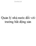 Bài giảng Thị trường bất động sản: Chương 6 - Trần Kim Chung