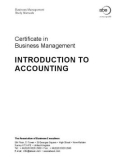 Ebook Certificate in Business Management: Introduction to accounting - Part 1