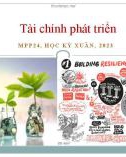 Bài giảng Tài chính phát triển: Giới thiệu môn học