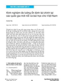 Kinh nghiệm đo lường ổn định tài chính tại các quốc gia mới nổi và bài học cho Việt Nam