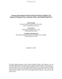 Common Determinants of Bond and Stock Market Liquidity: The Impact of Financial Crises, Monetary Policy, and Mutual Fund Flows