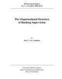 The Organisational Structure of Banking Supervision