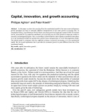 Capital, innovation, and growth accounting