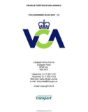 VEHICLE CERTIFICATION AGENCY - VCA BUSINESS PLAN 2012 - 13