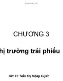 Bài giảng Tài chính tiền tệ: Chương 3 - TS. Trần Thị Mộng Tuyết