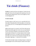 Tài chính (Finance)