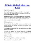 Kế toán tài chính nâng cao KT02