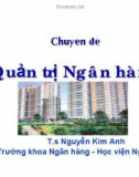 Quản trị Ngân hàng - T.s Nguyễn Kim Anh