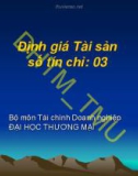 Bài giảng Định giá tài sản: Chương 1 - ĐH Thương Mại