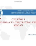 Bài giảng Thị trường chứng khoán: Chương 3 - ThS. Lê Trung Hiếu