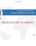 Bài giảng Thị trường chứng khoán: Chương 6 - ThS. Lê Trung Hiếu