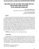 Ảnh hưởng của cuộc Cách mạng công nghiệp lần thứ 4 đến hệ thống thông tin kế toán tại các Ngân hàng thương mại