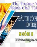 ĐẦU TƯ CỔ PHIẾU VỚI 100 TRIỆU...??