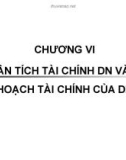 Phân tích tài chính doanh nghiệp và kế hoạch tài chính của doanh nghiệp